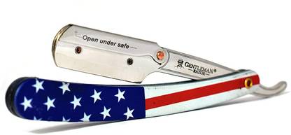 Gentleman American Razor Stainless Steel Shaving Razor Straight Edge Razor, Men & Women