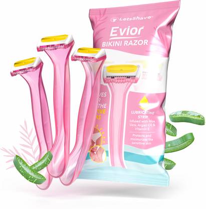 LetsShave Evior Bikini Line Trimming Razor|Reusable Skin-Safe Blades for Sensitive Areas, Women