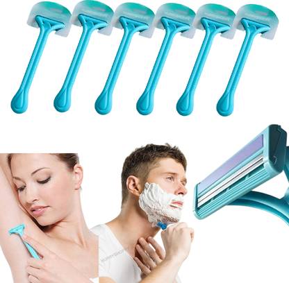 HurryShoppy Disposable Razer for Men Women Body Shaving Hair Remover Razors 2-blade, Men & Women