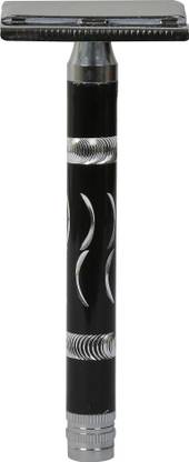 tinku Double Edge Metal Safety Razor (Rust Proof, Black) (T-450), Men
