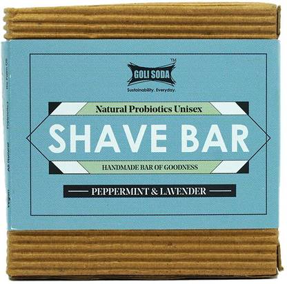 GOLI SODA All Natural Probiotics Shave Bar Shaving Soap