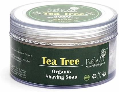 RUSTIC ART Tea Tree Shaving Soap Shaving Soap
