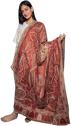 Girisha Textiles Wool Solid Women Shawl