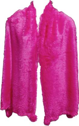 Saba Fur, Polyester Wool Blend Solid Women Shawl