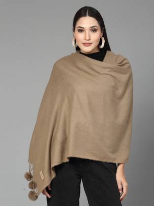 Mafadeny Viscose Solid Women Shawl