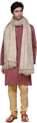 Cambik Wool Solid Men Shawl