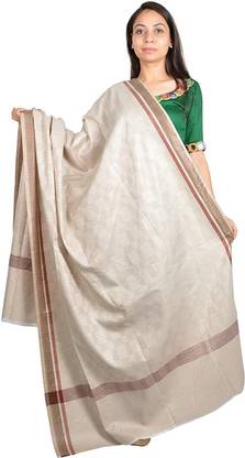 Hemant Polyester Wool Blend Self Design Men Shawl