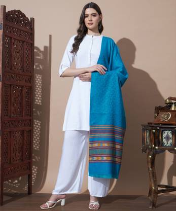 MYLES Wool Self Design Women Shawl