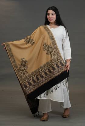 SHIFNEEN Acrylic Solid Women Shawl