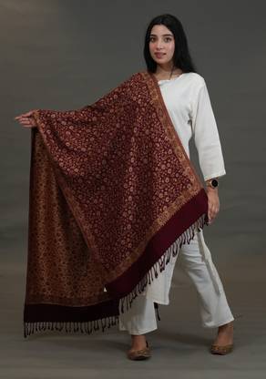 SHIFNEEN Acrylic Woven Women Shawl