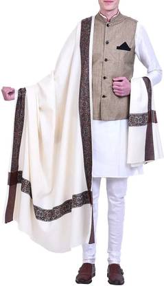 Kashmiri Wool Woven Men Shawl