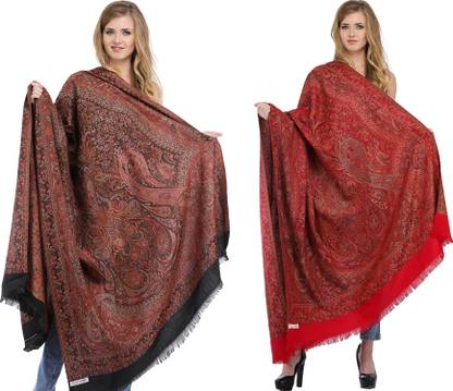 PASHTUSHS Pashmina Woven Women Shawl