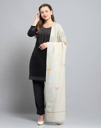 MONTE CARLO Wool Self Design Women Shawl