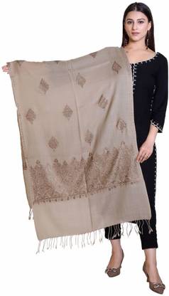 KANIAHMA Cotton Self Design Women Shawl