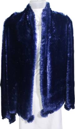 Saba Fur, Polyester Wool Blend Solid Women Shawl