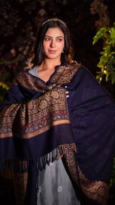 STSHAWLS Acrylic Self Design Women Shawl