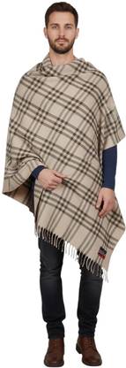 Sprha Wool Checkered Men Shawl