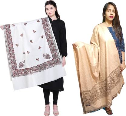 PASHTUSHS Pashmina Printed Women Shawl