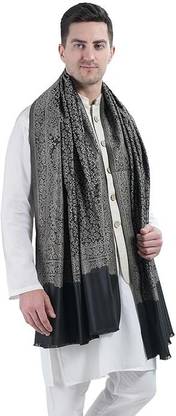 Braid N Cord Polyester Wool Blend Applique Men Shawl