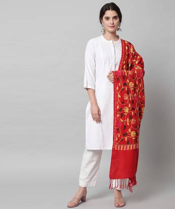 NYSINE Wool Solid Women Shawl