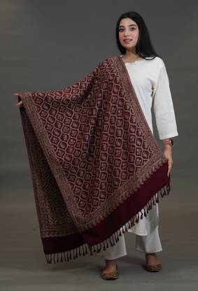 SHIFNEEN Acrylic Woven Women Shawl