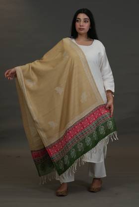 SHIFNEEN Acrylic Solid Women Shawl