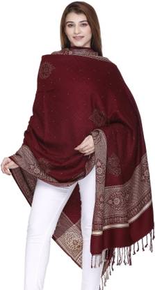 MANBHAV Acrylic Woven Women Shawl