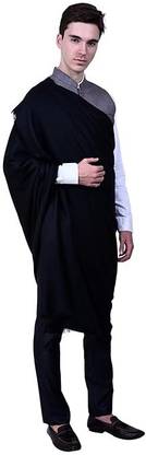 Oswal wool Polyester Wool Blend Solid Men, Women Shawl
