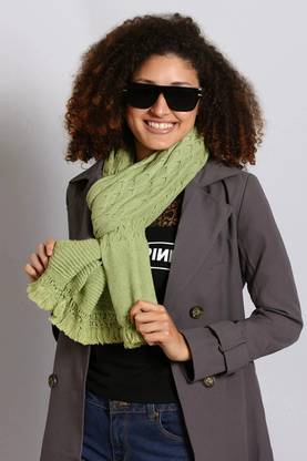 vesture Wool Self Design Women Shawl