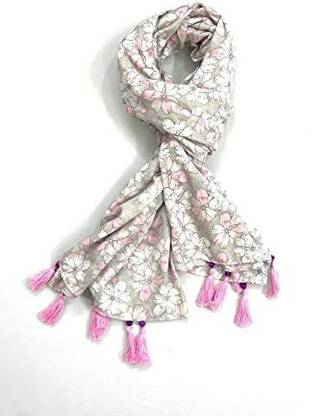 CI ASSCERIESS Poly Cotton Printed Women Shawl