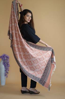 STSHAWLS Acrylic Self Design Women Shawl