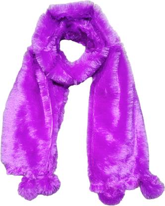 Saba Fur, Polyester Wool Blend Solid Women Shawl