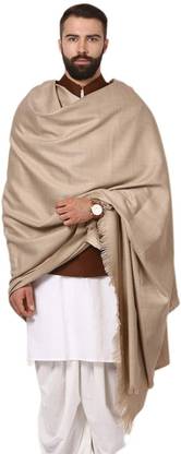Kashmiri Wool Solid Men Shawl