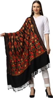 swi stylish Acrylic Floral Print Women Shawl