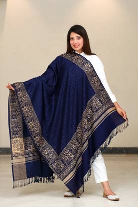 STSHAWLS Acrylic Self Design Women Shawl