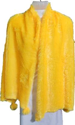 Saba Fur, Polyester Wool Blend Solid Women Shawl