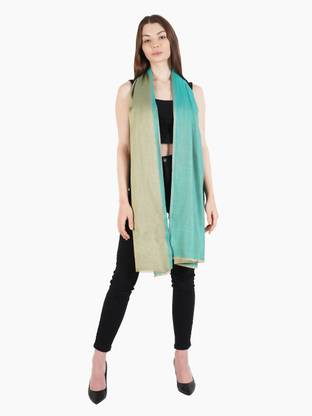 MUFFLY Silk Solid Women Shawl