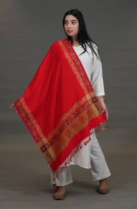 SHIFNEEN Acrylic Solid Women Shawl