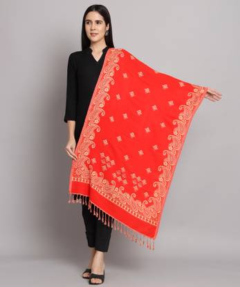 MYLES Wool Floral Print Women Shawl