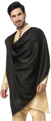 Fancy duppatta house pajsh Pashmina Solid Men Shawl