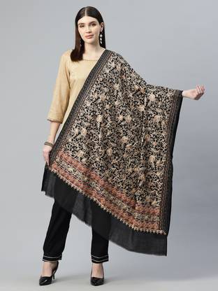 swi stylish Wool Embroidered Women Shawl