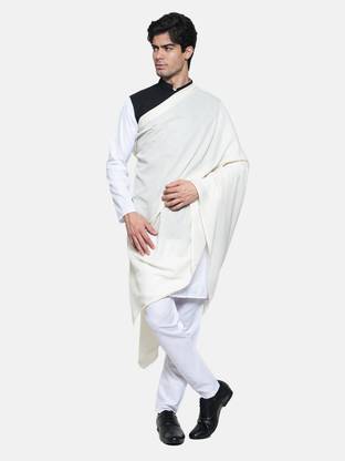 MUFFLY Wool Solid Men Shawl