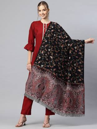 swi stylish Pashmina Embroidered Women Shawl
