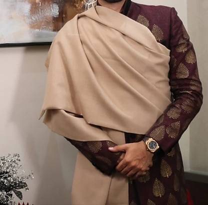 Dhariwal Pashmina Wool Modal Solid Men Shawl