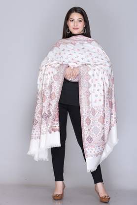 Sudako Acrylic Self Design Women Shawl