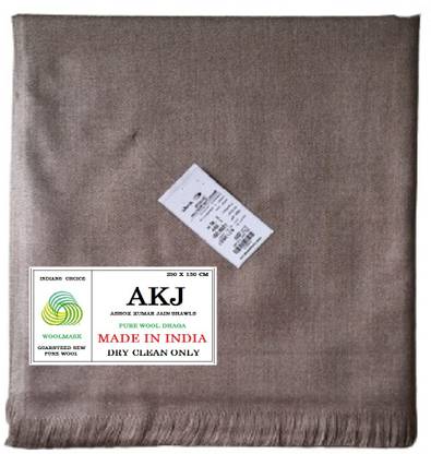 ASHOK KUMAR JAIN Pashmina Solid Men Shawl