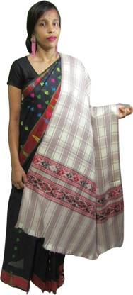 Kashmiri queen Cashmere Checkered Women Shawl