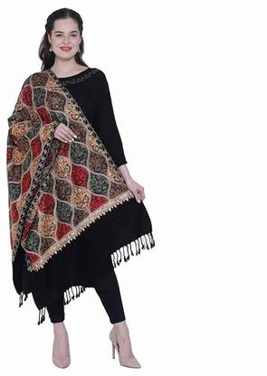 kaps Pashmina, Cashmere Embroidered Women, Men Shawl