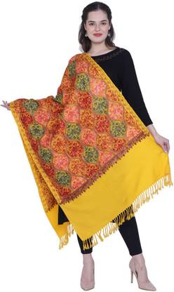 Bong ButiQ Wool Embroidered Women Shawl