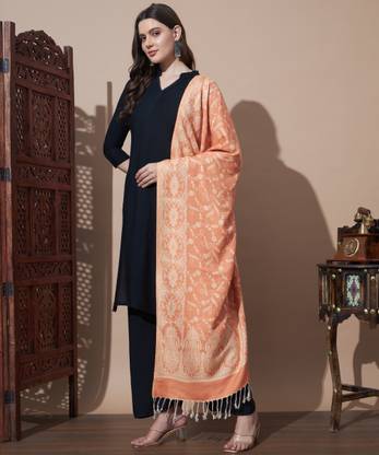 MORKEL Wool Woven Women Shawl
